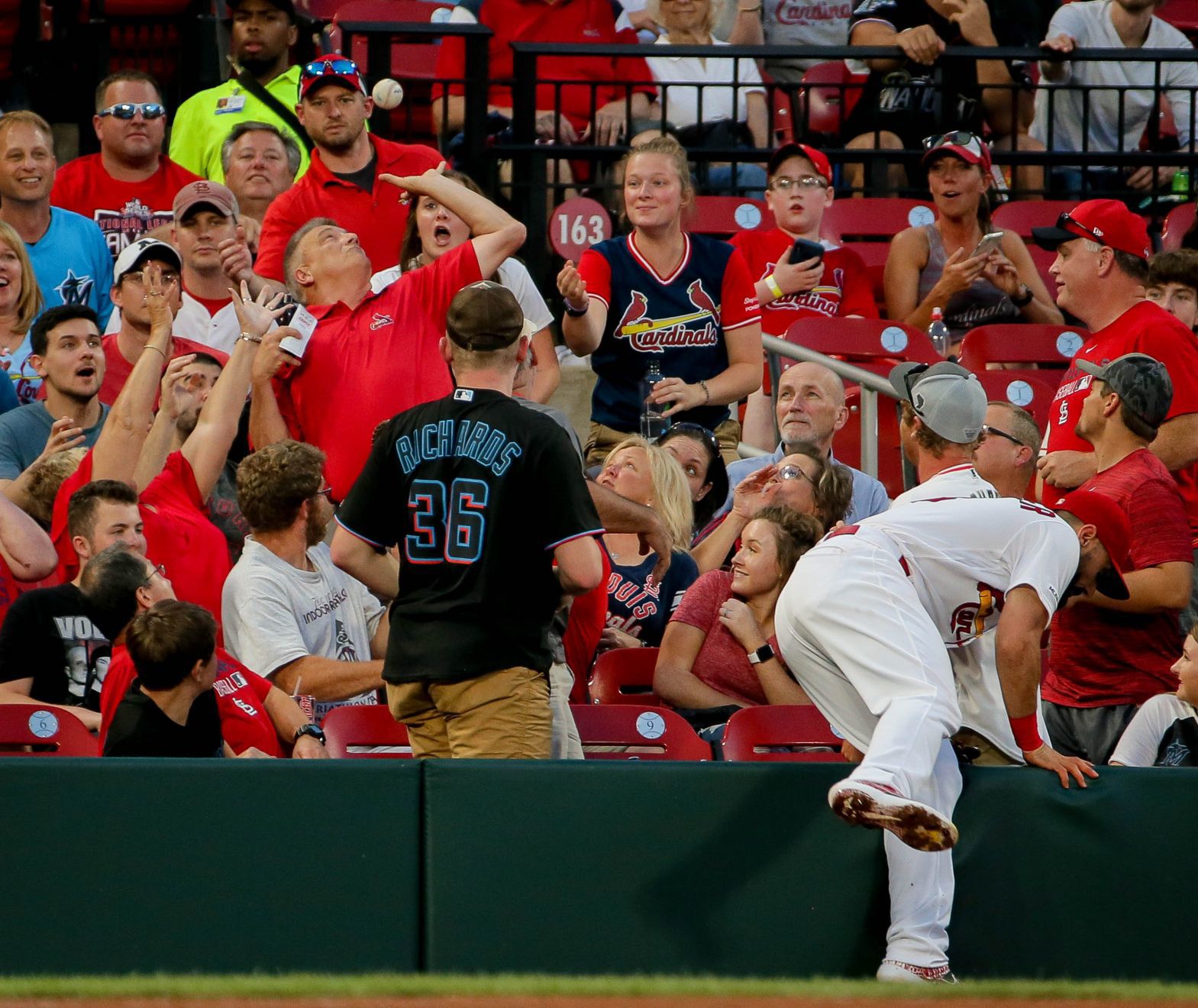 St. Louis Cardinals take on the Miami Marlins at Busch